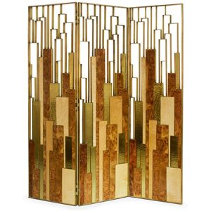 Maison Valentina Delphi  Screen Brass and Wood