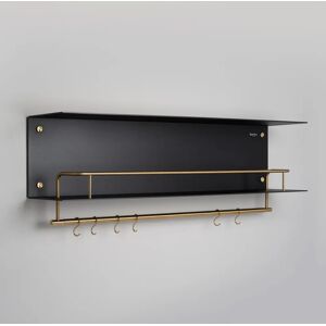 Buster + Punch USV-061923 Hanger Black   Wall Shelf Brass