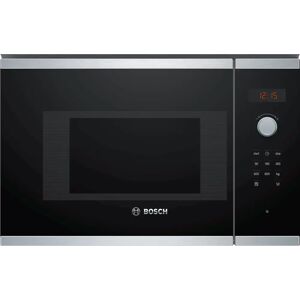 Bosch BFL523MS0B Serie 4 Integrated Microwave Brushed steel / black glass