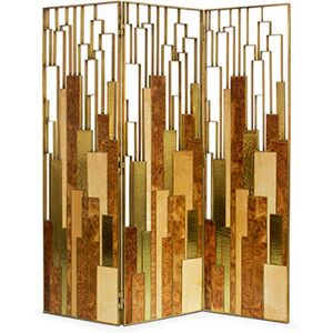 Brabbu Delphi Screen Wood and Brass