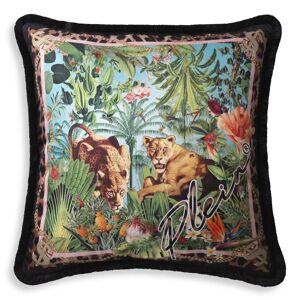 Philipp Plein Silk Exotic Cushion 100% silk with fringe finishing   Removable cover