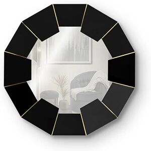 Maison Valentina Darian Black Mirror   Brass and Wood