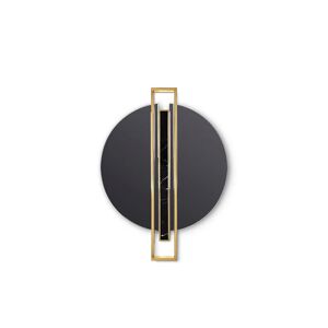 Maison Valentina Shield Mirror   Brass and Marble