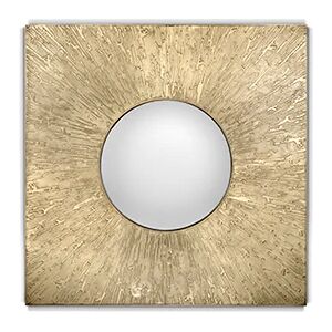 Brabbu Huli Sqaure Mirror Brass