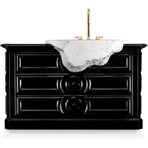 Maison Valentina Petra  Vanity Cabinet Wood and Marble