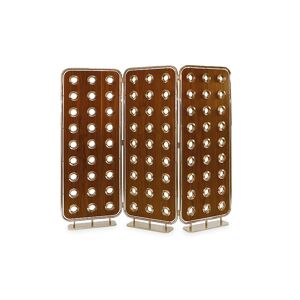 Maison Valentina Monocles  Screen Brass and Walnut Wood