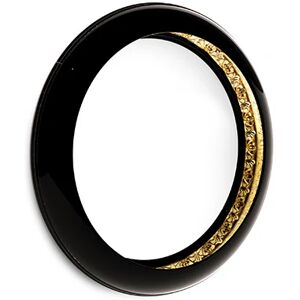 Maison Valentina Ring Mirror   Mahogany Wood and Gold Leaf