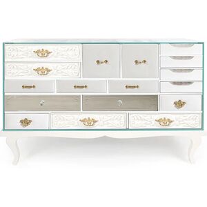 Maison Valentina Soho   Sideboard Rosewood, Gold Leaf and Crystal