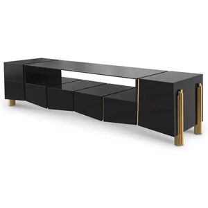 Luxxu Darian  TV Cabinet  Brass,Wood and Glass