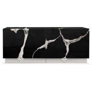 Boca do lobo Lapiaz Sideboard Black and Silver