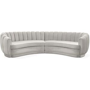 Brabbu Pearl Round Two Sofa Velvet