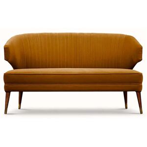 Brabbu Ibis Two Seat Sofa Orange Velvet