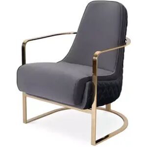 Luxxu Ocadia Armchair  Brass, Leather and Velvet