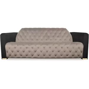 Luxxu Navis  Sofa Brass, Leather and Velvet