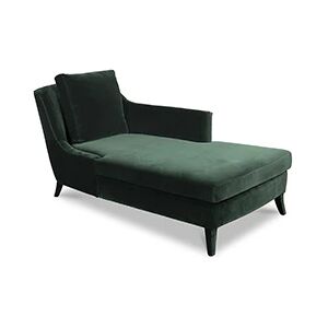 Brabbu Como Chaise Lounge Green Velvet