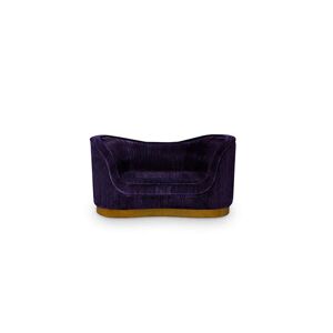 Brabbu Dakota Single  Sofa Purple Velvet