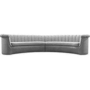 Brabbu Hera Round Two Sofa Grey Twill