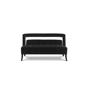 Brabbu Naj Two Seat Sofa Black Velvet