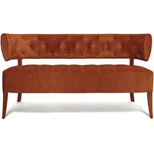 Brabbu Zulu Two Seat Sofa Orange Velvet