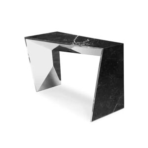 Covet House Covet Linear  Console Table Black Marble