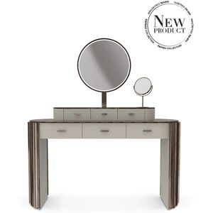 Luxxu Empire Dressing Table  Brass and Leather