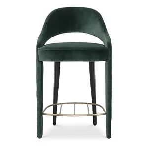 Brabbu Tellus Counter Bar Stool Green Velvet