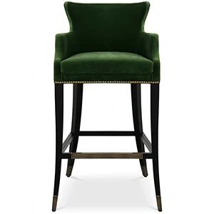 Brabbu Dukono Bar Stool Green Velvet