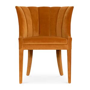 Brabbu Begonia  Dining Chair Orange Velvet