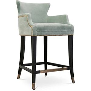 Brabbu Dukono Counter  Bar Stool Powder Velvet