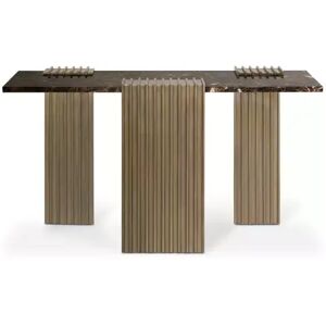 Luxxu Vertigo  Console Table  Brass and Marble