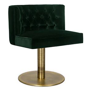 Brabbu Bourbon II Dining Chair Green Velvet and Brass