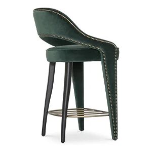 Brabbu Tellus II Bar Stool Green Velvet