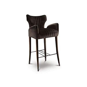 Brabbu Davis Counter Bar Stool Ash Velvet