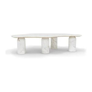 Covet House Covet Marble Big Dining Table White