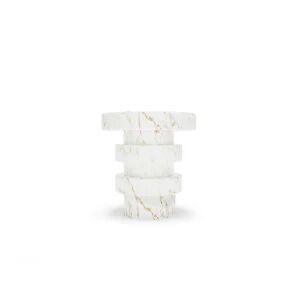 Covet House Covet Marble Small  Side Table White