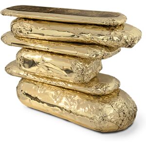 Boca do lobo Stonehenge Console Table Brass and Marble