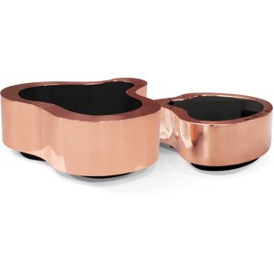 Boca do lobo Wave Big Coffee Table Rose Gold Copper