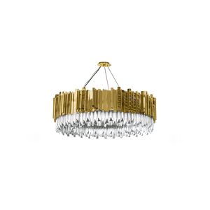 Brabbu Empire Chandelier Brass and Crystal