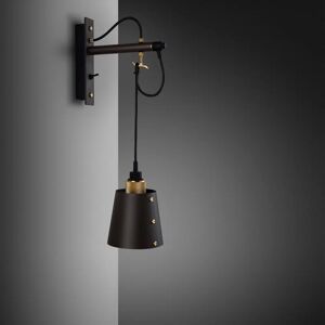 Buster + Punch RHW-18450 Hooked Small Graphite  Wall Light Brass