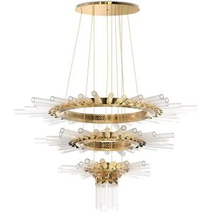 Luxxu Majestic Chandelier Brass and Crystal