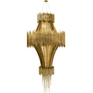 Luxxu Scala  Chandelier Brass and Crystal