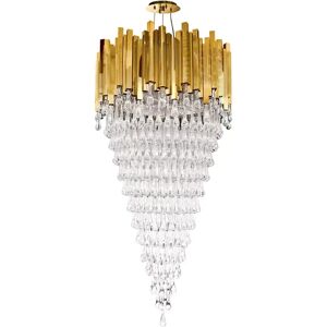 Luxxu Trump  Chandelier Brass and Crystal