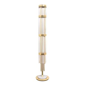 Luxxu Pharo Floor Lamp Brass and Crystal