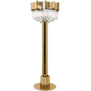 Luxxu Empire Floor Lamp Brass and Crystal