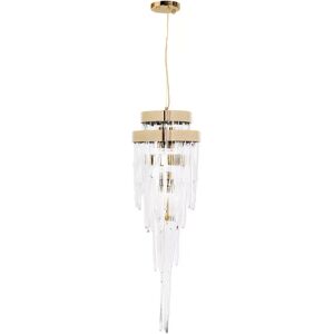 Luxxu Babel Pendant Light Brass and Crystal