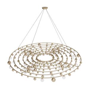 Covet House Covet Patagon Chandelier Brass Pipe