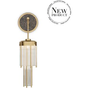 Luxxu Pharo II Small Wall Lamp Brass and Crystal