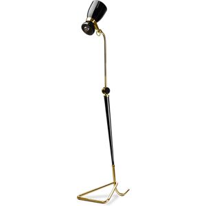 DelightFULL Amy Floor Lamp Glossy Black and Gold Plated