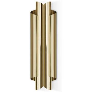 Brabbu Cyrus Double I Wall Light  Gold Plated Glass