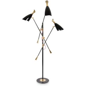 DelightFULL Duke Ceiling Light Balck Matte, Brushed Brass and White Matte